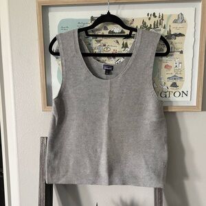 Patagonia 100% Organic Cotton Grey Knitted Sleeveless Tank Size S